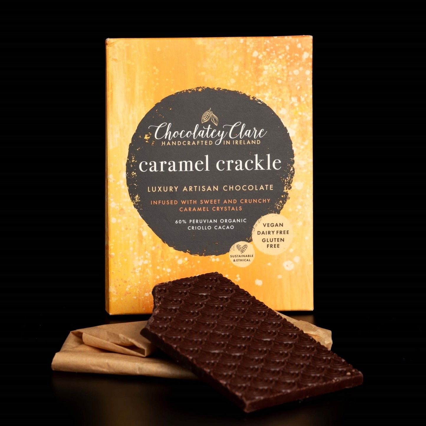 Artist Edition Caramel Crackle Chocolate Bar Chocolatey Clare