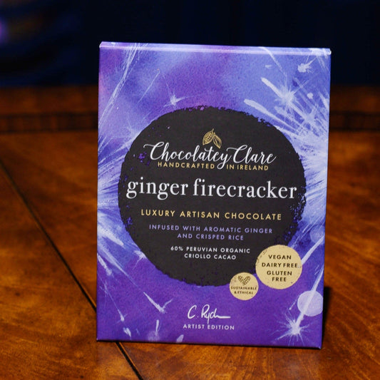 Artist Edition Ginger Firecracker Chocolate Bar Chocolatey Clare