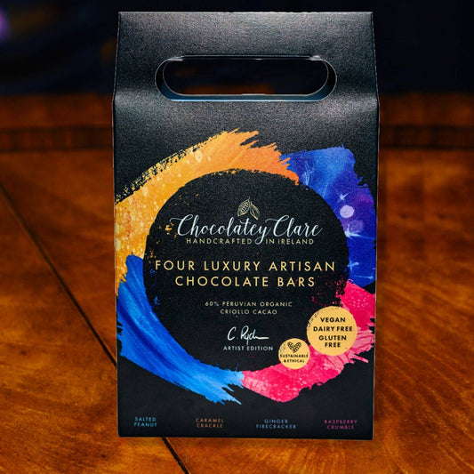 Gift Pack of Four Artist Edition Chocolate Bars Chocolatey Clare