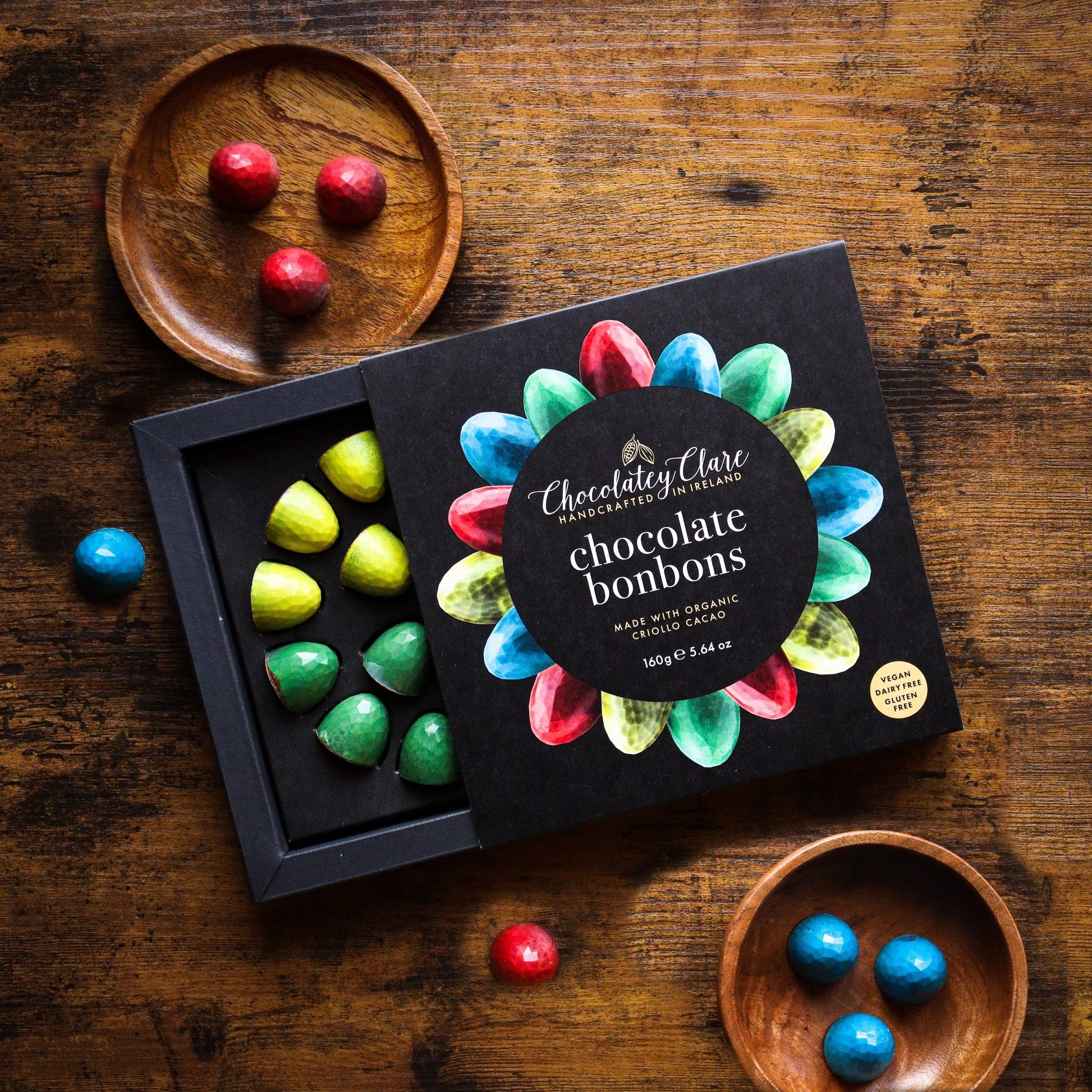 handcrafted vegan chocolate bonbons