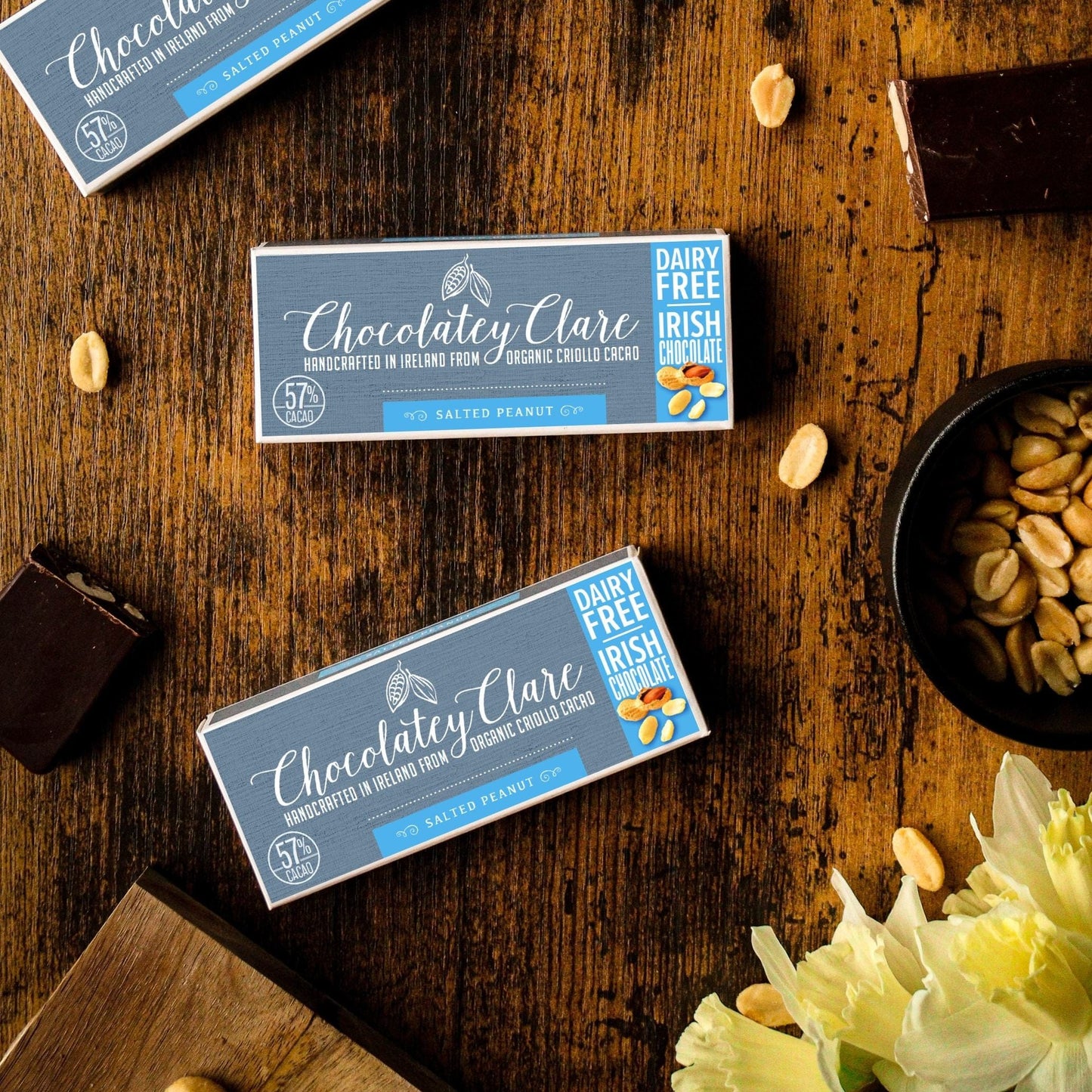 Salted Peanut luxury chocolate bar Chocolatey Clare